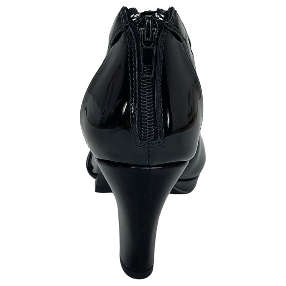 Easy Street Flash Black Patent Leather Womens Heels Size 7.5N - Picture 4 of 10